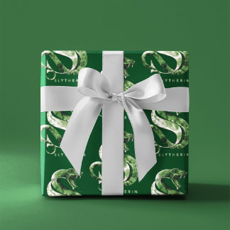 Harry Potter | SLYTHERIN™ Snake Watercolor Wrapping Paper Sheet