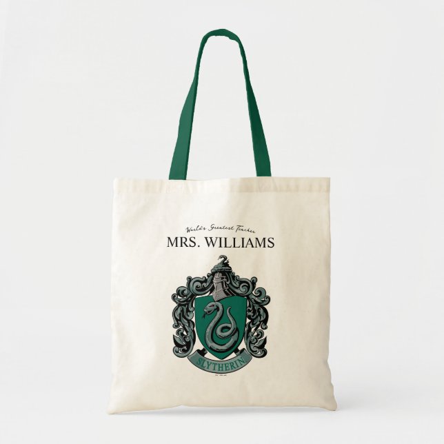 Harry Potter | Slytherin Teacher Personalized Tote Bag (Front)