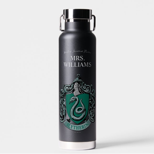 Harry Potter | Slytherin Teacher Personalized Water Bottle (Front)