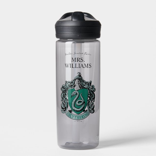 Harry Potter | Slytherin Teacher Personalized Water Bottle (Front)