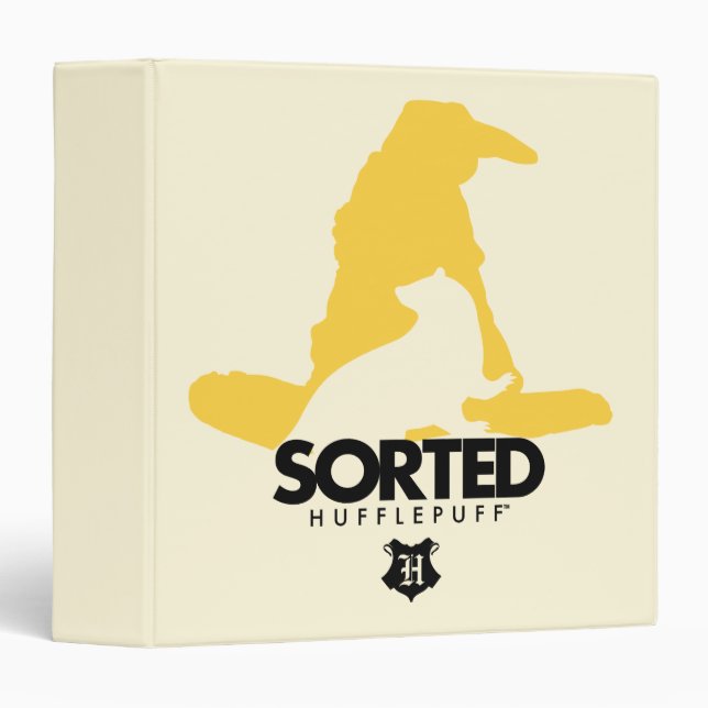 Harry Potter | Sorted Into HUFFLEPUFF™ House Binder (Front/Spine)
