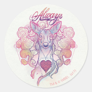 Harry Potter Spell | "Always" Doe Patronus Classic Round Sticker