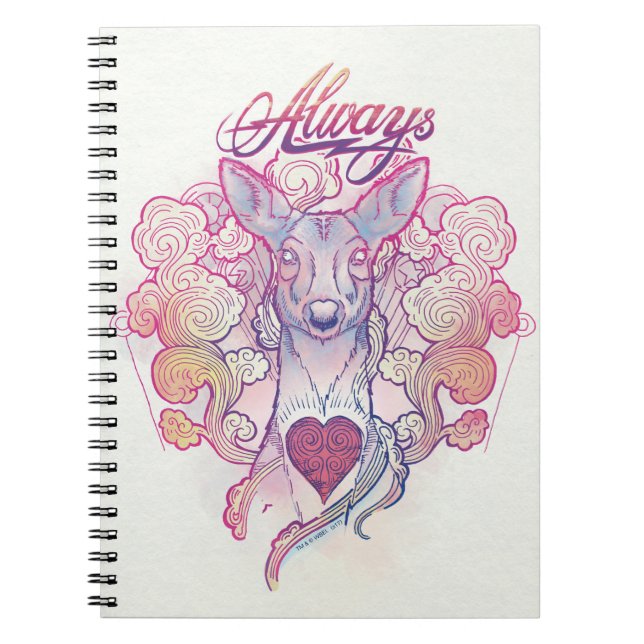 Harry Potter Spell | "Always" Doe Patronus Notebook (Front)