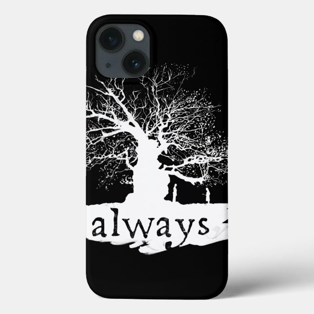 Harry Potter Spell | Always Quote Silhouette Case-Mate iPhone Case (Back)