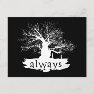 Harry Potter Spell   Always Quote Silhouette Postcard