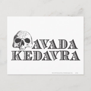 Harry Potter Spell   Avada Kedavra Postcard