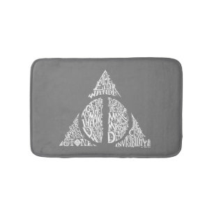 Harry Potter Spell   DEATHLY HALLOWS Graphic 2 Bath Mat