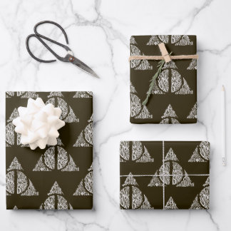 Harry Potter Spell | DEATHLY HALLOWS Graphic 2 Wrapping Paper Sheet