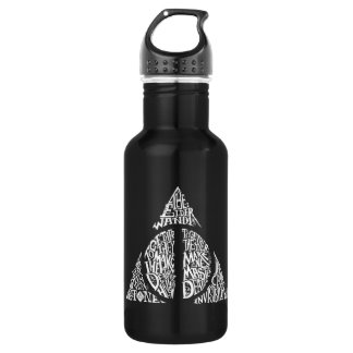 Harry Potter Spell | DEATHLY HALLOWS Typography Gr 532 Ml Water Bottle