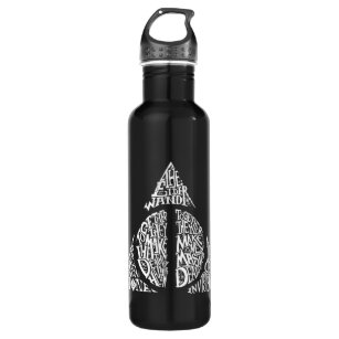 Harry Potter Spell   DEATHLY HALLOWS Typography Gr 710 Ml Water Bottle