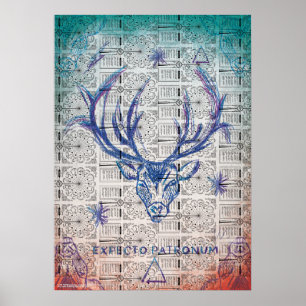 Harry Potter Spell   EXPECTO PATRONUM™Stag Sketch Poster