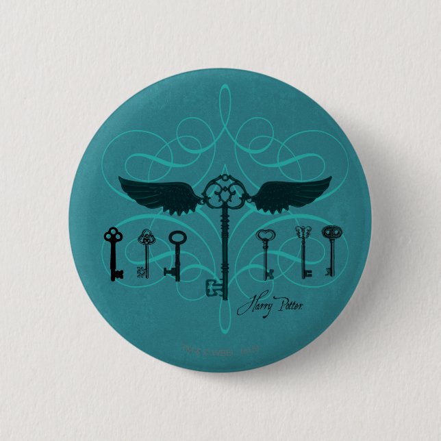 Harry Potter Spell | Flying Keys 2 Inch Round Button (Front)