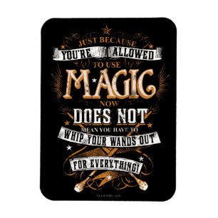 Harry Potter Spell   Just Because You're Allowed T Magnet