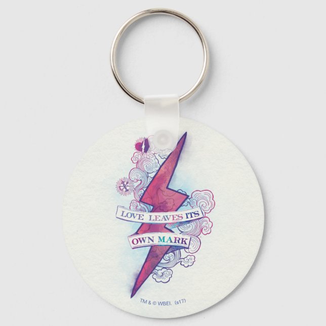 Harry Potter Spell | Love Leaves Its Own Mark Keychain (Front)