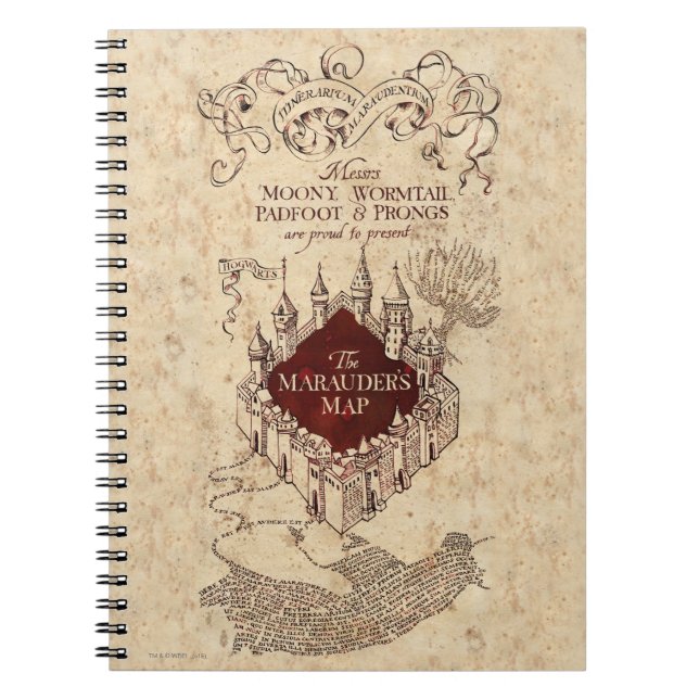 Harry Potter Spell | Marauder's Map Notebook (Front)
