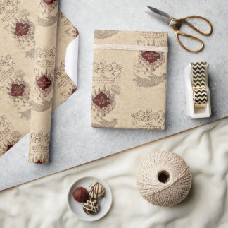 Harry Potter Spell | Marauder's Map Wrapping Paper
