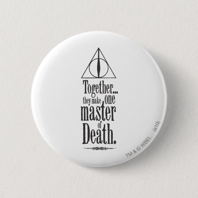 Harry Potter Spell | Master of Death 2 Inch Round Button (Front)