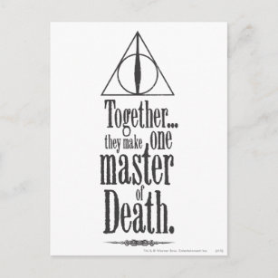 Harry Potter Spell   Master of Death Postcard