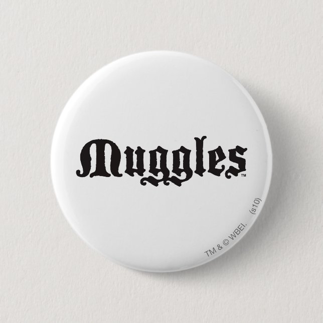 Harry Potter Spell | Muggles 2 Inch Round Button (Front)