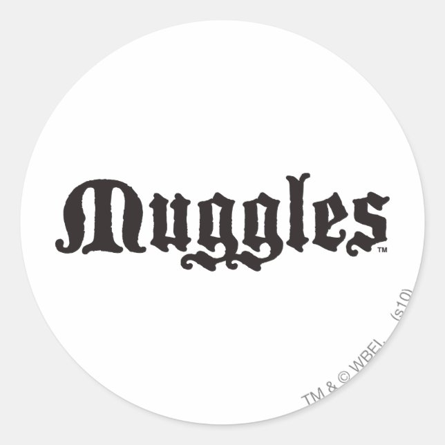 Harry Potter Spell | Muggles Classic Round Sticker (Front)