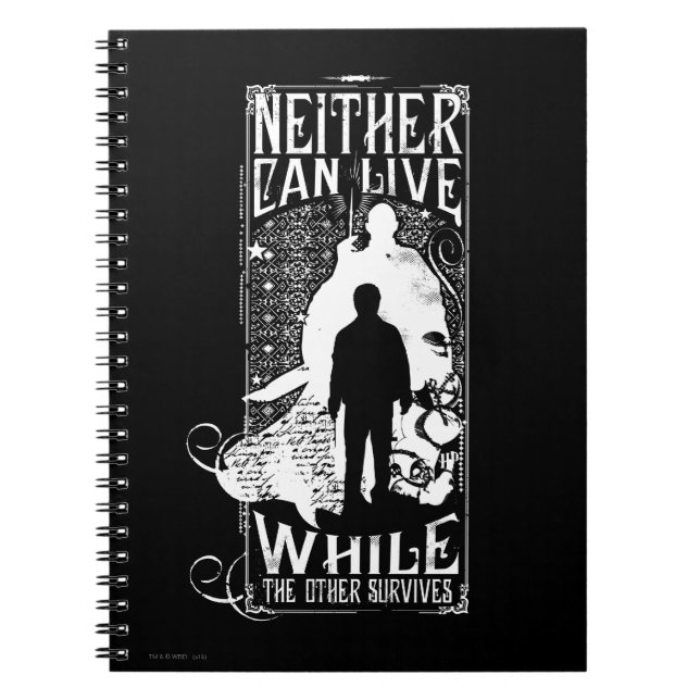 Harry Potter Spell | Neither Can Live Notebook (Front)