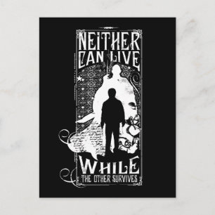 Harry Potter Spell   Neither Can Live Postcard