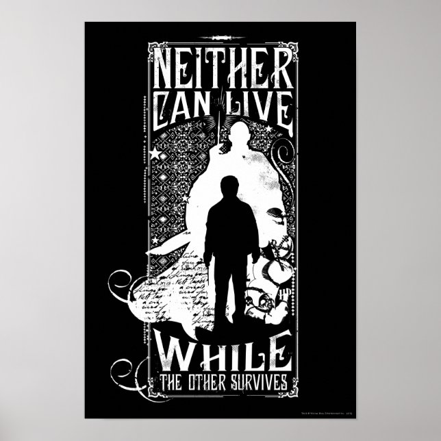 Harry Potter Spell | Neither Can Live Poster (Front)