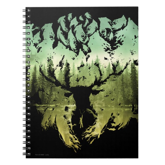 Harry Potter Spell | Stag Patronus Notebook (Front)