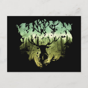 Harry Potter Spell   Stag Patronus Postcard