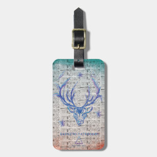 Harry Potter Spell   Stag Patronus Sketch Luggage Tag