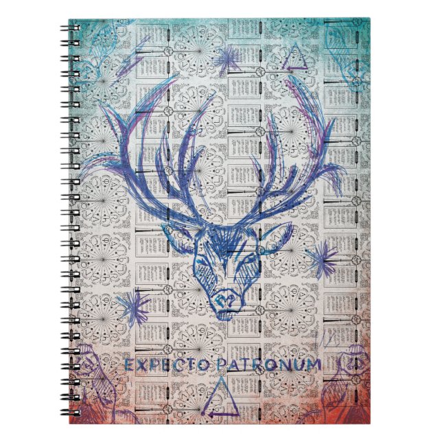 Harry Potter Spell | Stag Patronus Sketch Notebook (Front)