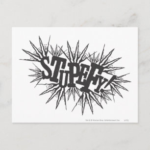 Harry Potter Spell   Stupefy! Postcard