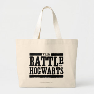 Harry Potter Spell   The Battle of Hogwarts Large Tote Bag