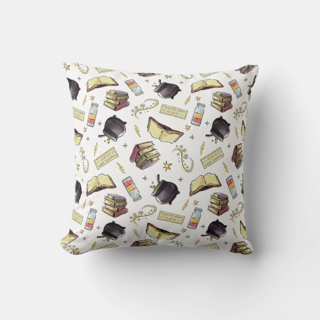 HARRY POTTER™ Spells & Books Pattern Throw Pillow (Front)