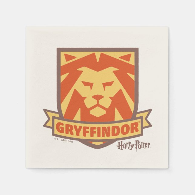 HARRY POTTER™ | Summer Magic GRYFFINDOR™ Crest Napkin (Front)