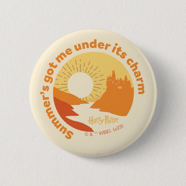 HARRY POTTER™ | Summer Magic HOGWARTS™ Castle 2 Inch Round Button (Front)