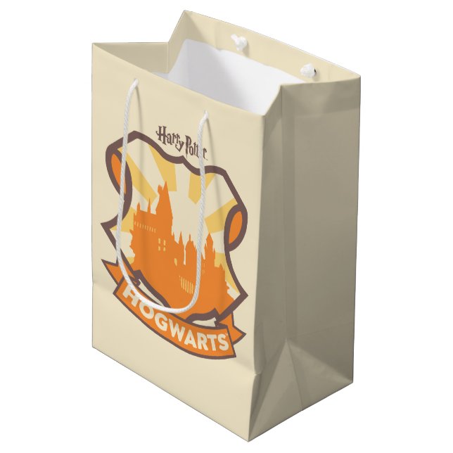 HARRY POTTER™ | Summer Magic HOGWARTS™ Crest Medium Gift Bag (Front Angled)