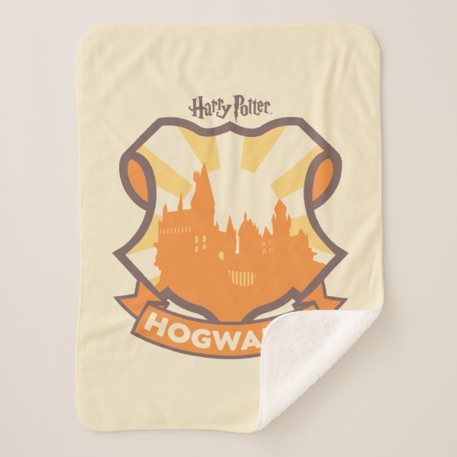HARRY POTTER™ | Summer Magic HOGWARTS™ Crest Sherpa Blanket (Front)
