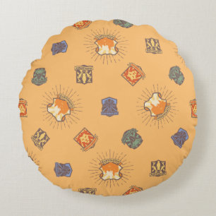 HARRY POTTER™   Summer Magic HOGWARTS™ Pattern Round Pillow