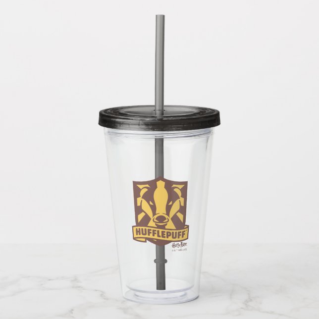 HARRY POTTER™ | Summer Magic HUFFLEPUFF™ Crest Acrylic Tumbler (Front)