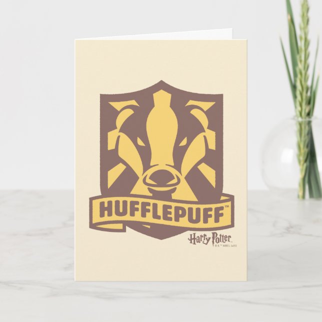 HARRY POTTER™ | Summer Magic HUFFLEPUFF™ Crest Card (Front)