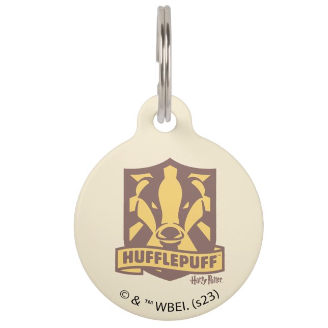 HARRY POTTER™ | Summer Magic HUFFLEPUFF™ Crest Pet Tag (Front)
