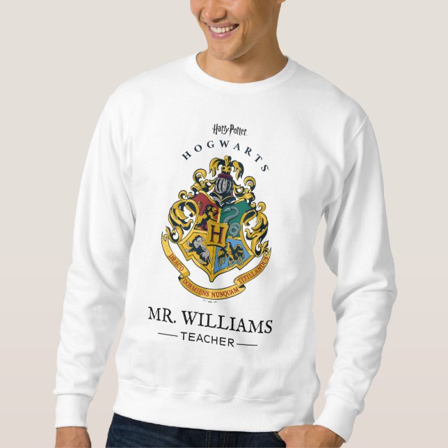 Harry Potter Teacher | Hogwarts Crest - Full Colou Sweatshirt (Front)