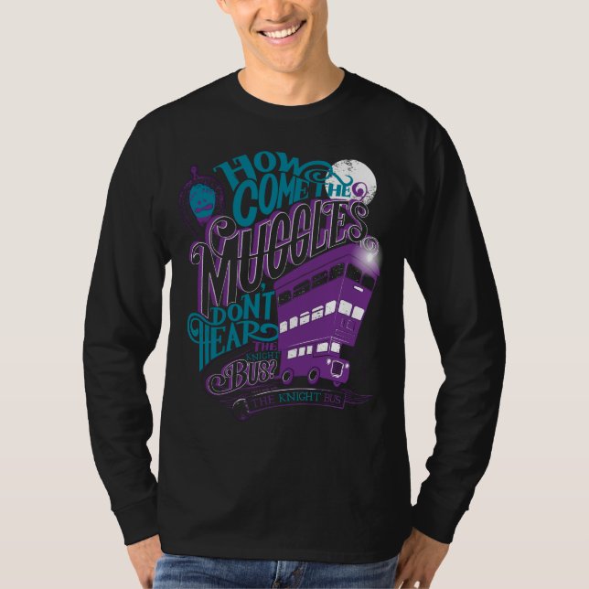 Harry Potter | The Knight Bus Typography Graphic T-Shirt (Front)