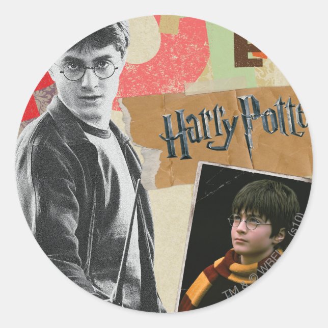 Harry Potter Then and Now Classic Round Sticker (Front)