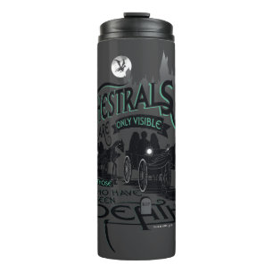 Harry Potter   Thestrals Typography Graphic Thermal Tumbler