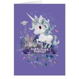 Harry Potter   Unicorne Graphique Forêt Interdite
