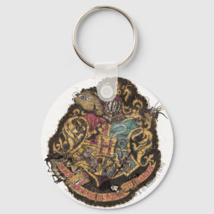 Harry Potter   Vintage Hogwarts Crest Keychain