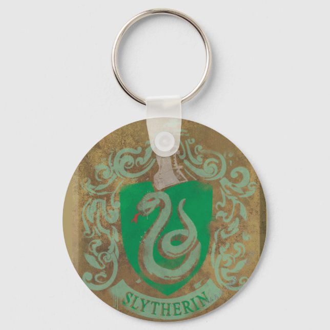 Harry Potter | Vintage Slytherin Keychain (Front)