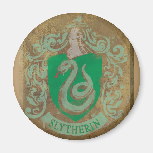 Harry Potter | Vintage Slytherin Magnet (Front)